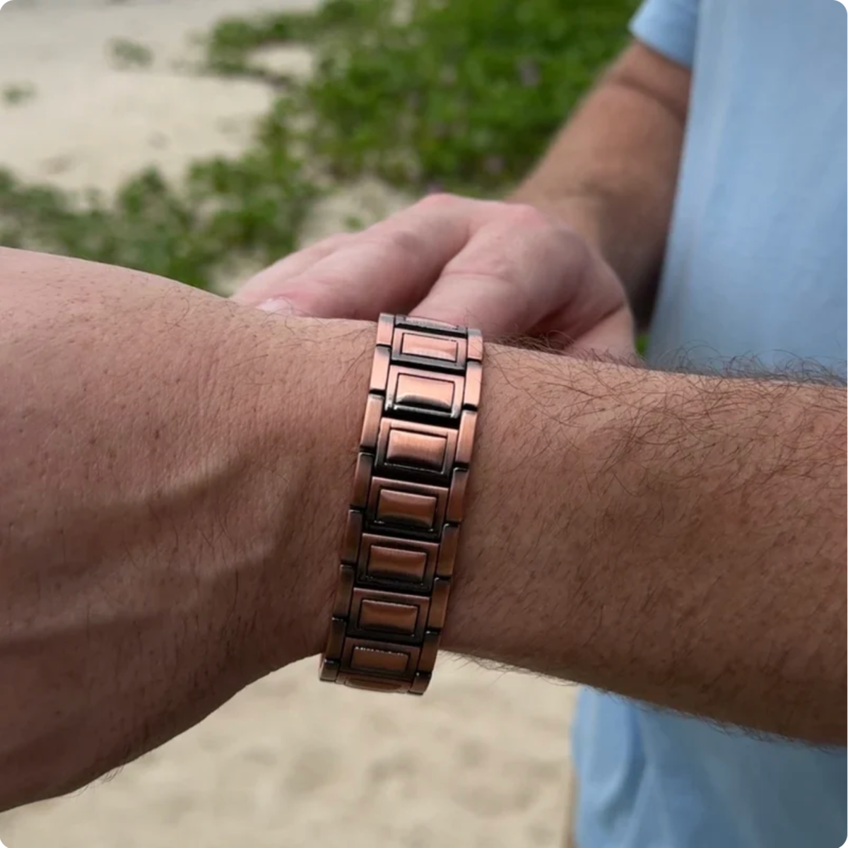 Kupfer-Magnetarmband mit dreifacher Stärke
