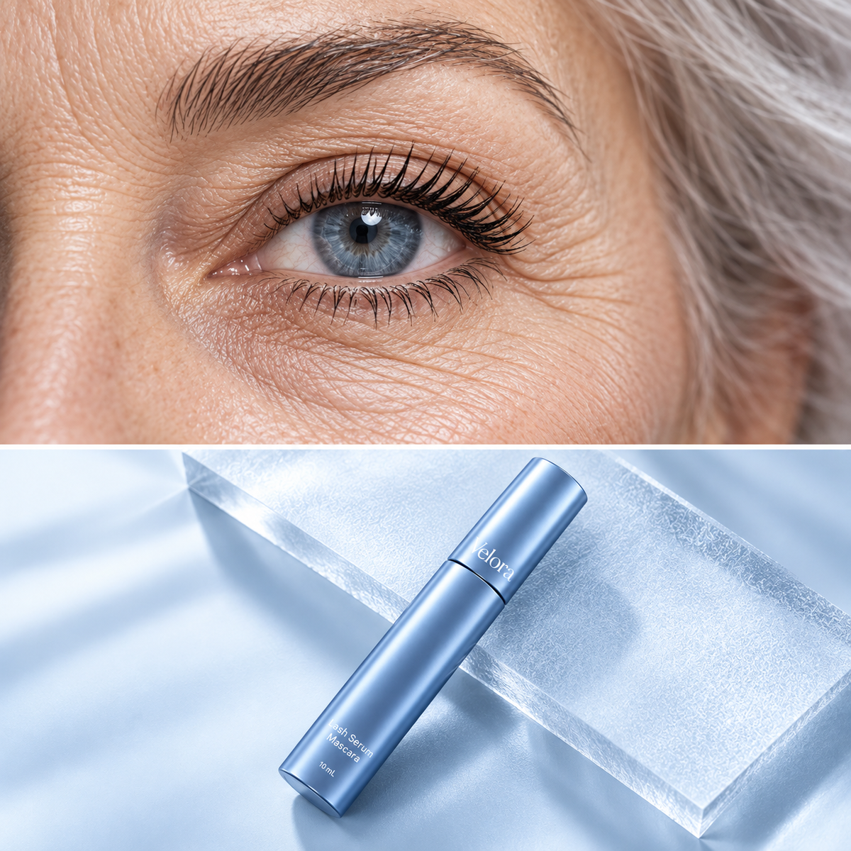 Your everyday mascara.
With peptides in the formula.
